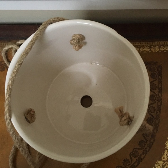 HP🎍 NWT Rae Dunn Ceramic PLANT LL Hanging Planter - Picture 3 of 4